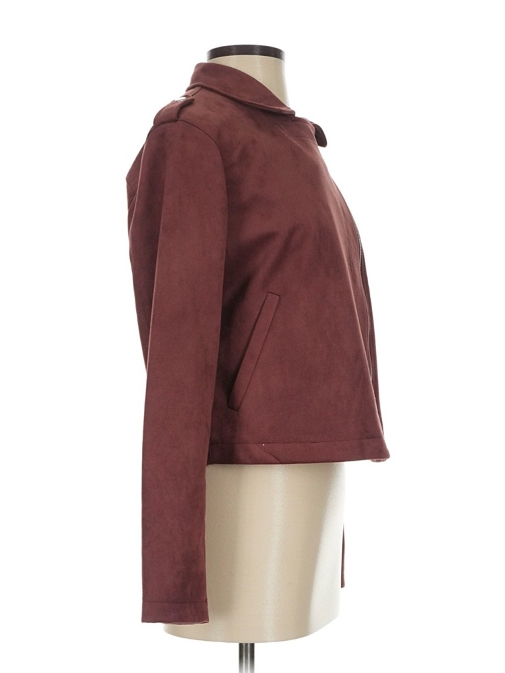 Lauren Conrad Brown Suede Moto Jacket - XS - Picture 3 of 12